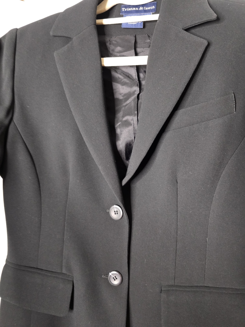 Tristan & Iseut Black Women's Tailored Blazer Made In Canada Size 4 - Picture 8 of 16